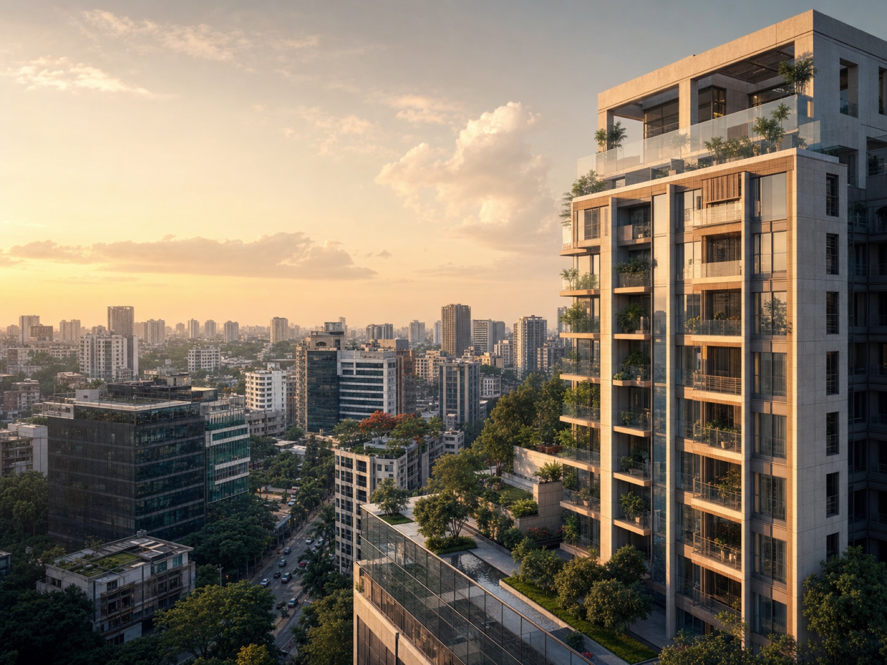 Premium residential and commercial property across the Dhaka skyline